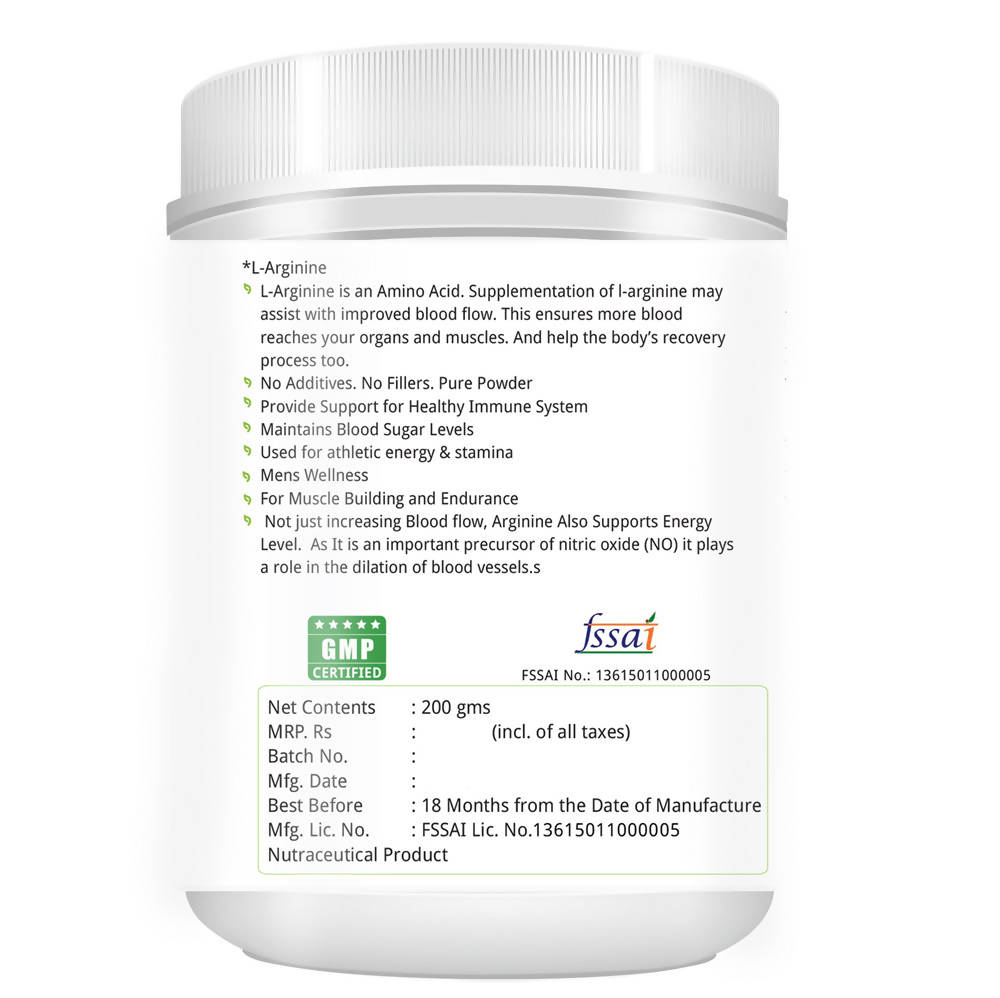 Nature's Velvet L-Arginine Powder | Grocsy