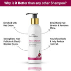 Aravi Organic Onion Hair Shampoo for Hair Growth and Hair Fall Control | Grocsy