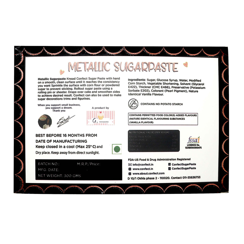 Confect Metallic Sugar Paste Multipack 1 | Grocsy