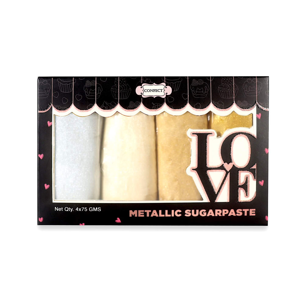 Confect Metallic Sugar Paste Multipack 4 | Grocsy