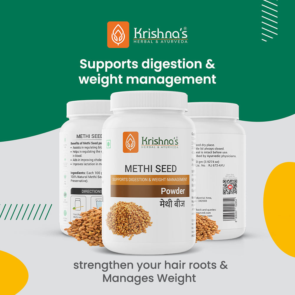 Krishna'S Herbal & Ayurveda Methi Seed Powder | Grocsy