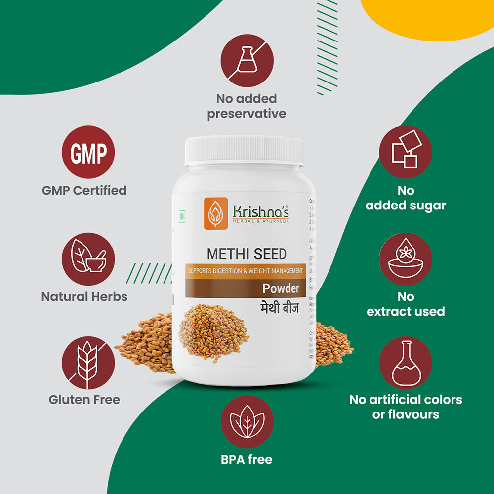 Krishna'S Herbal & Ayurveda Methi Seed Powder | Grocsy
