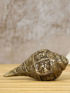eCraftIndia Gold-Toned Handcrafted Auspicious Lord Ganesha Shankh Showpiece | Grocsy