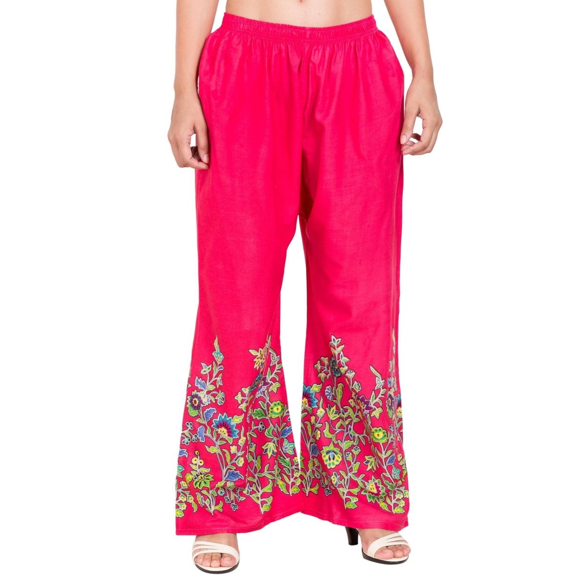 Asmaani Dark Pink Color Digital Print Sarara | Grocsy