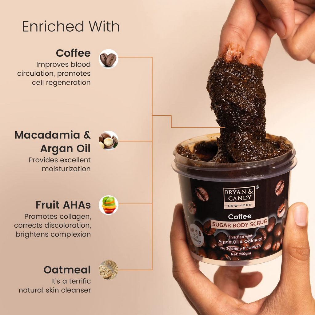 Bryan & Candy Coffee Sugar Body Scrub | Grocsy