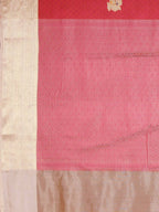 Kalamandir Floral Peach Silk Blend Saree | Grocsy