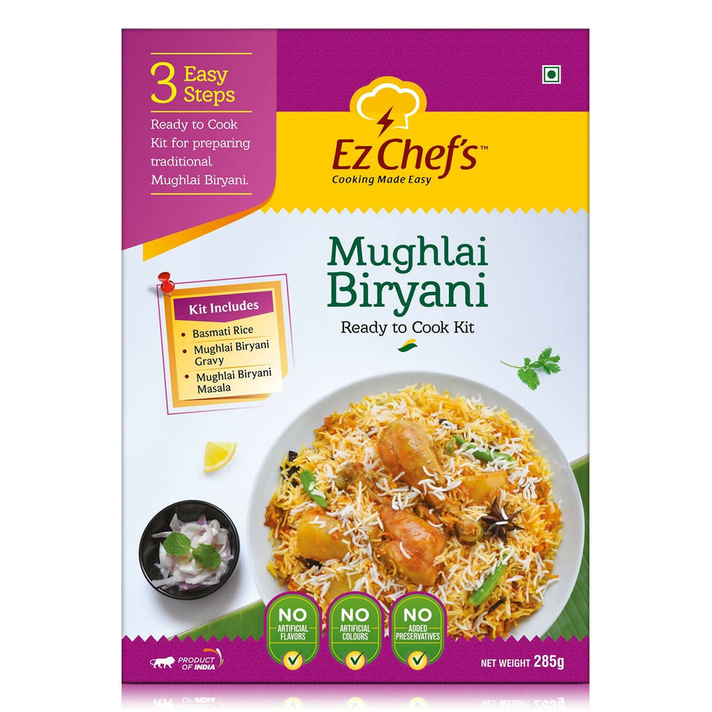 Ez Chef's Mughlai Biryani Kit - Lucknow's Famous Biryani | Grocsy