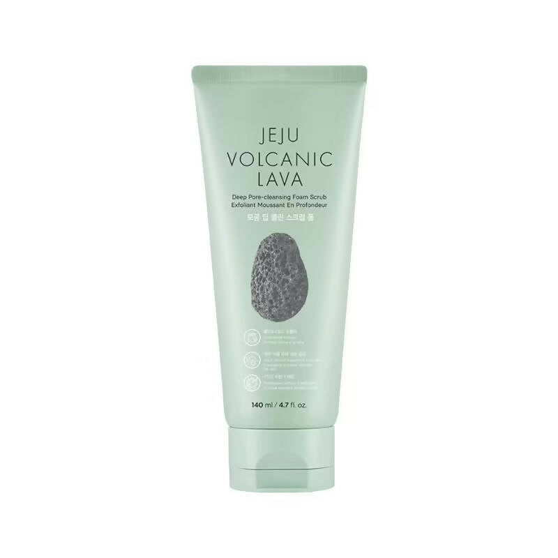 The Face Shop Jeju Volcanic Lava Scrub Foam - Korean Skincare | Grocsy