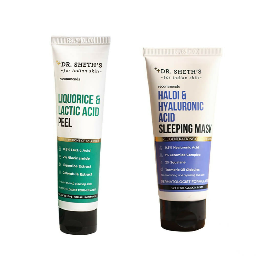 Dr. Sheth's Exfoliate & Glow Combo | Grocsy