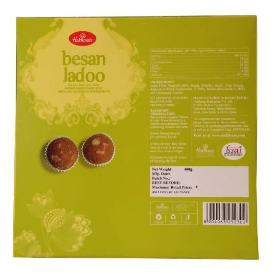 Haldiram's Besan Ladoo | Grocsy