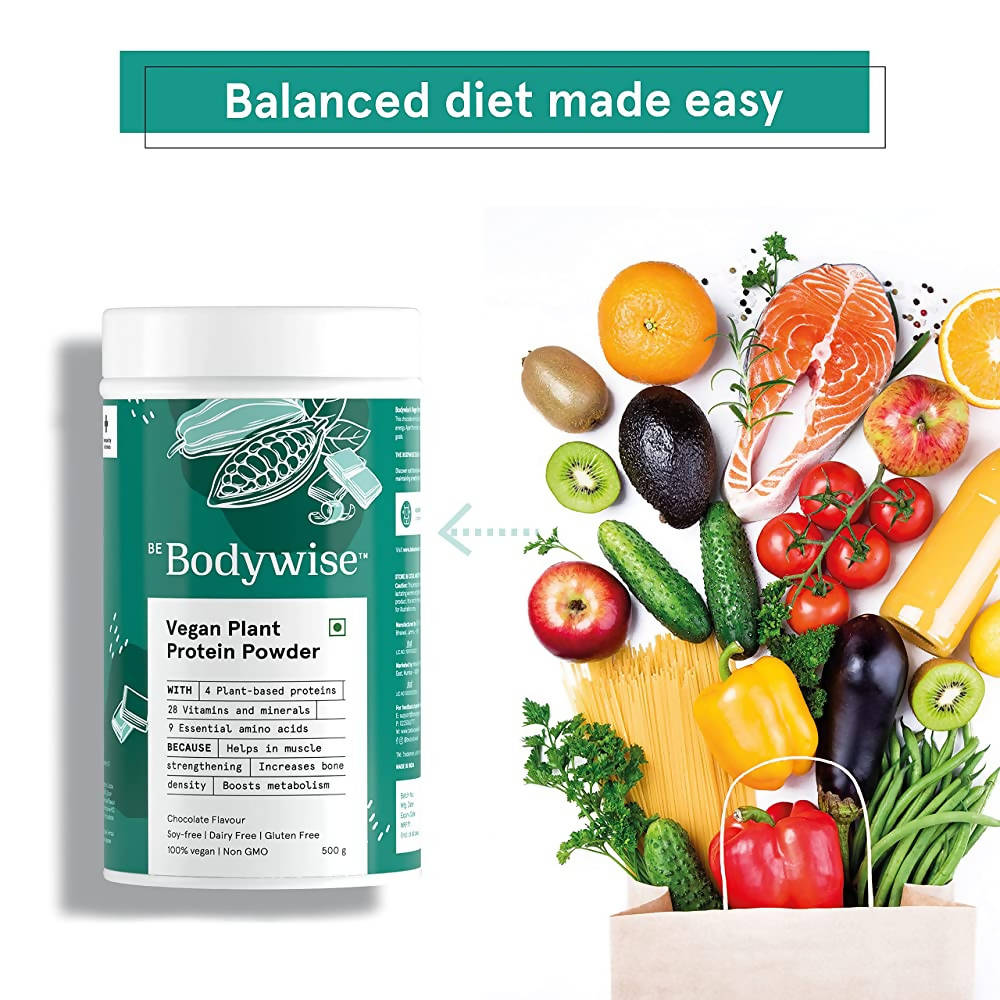 BeBodywise Vegan Plant Protein Powder for Women | Grocsy