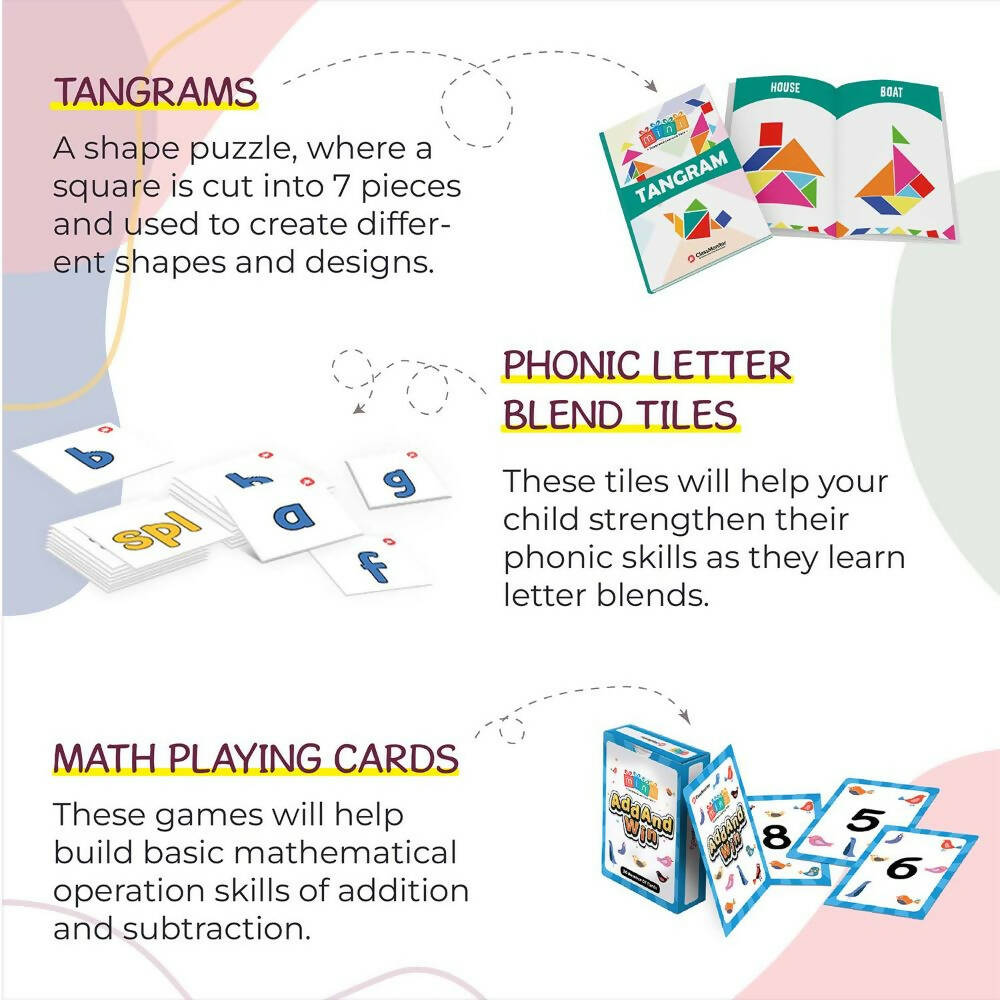 ClassMonitor Mini Learning Kit with Free Mobile App 14+ Learning & Education Topics for Preschool Learning Activities for Age 3 - 5 Years | Grocsy