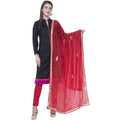 A R Silk Red Color Fancy Silk Dupattas and Chunnis | Grocsy