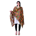 SWI Stylish Embroidered Phulkari Chiffon Coffee Color Dupatta | Grocsy