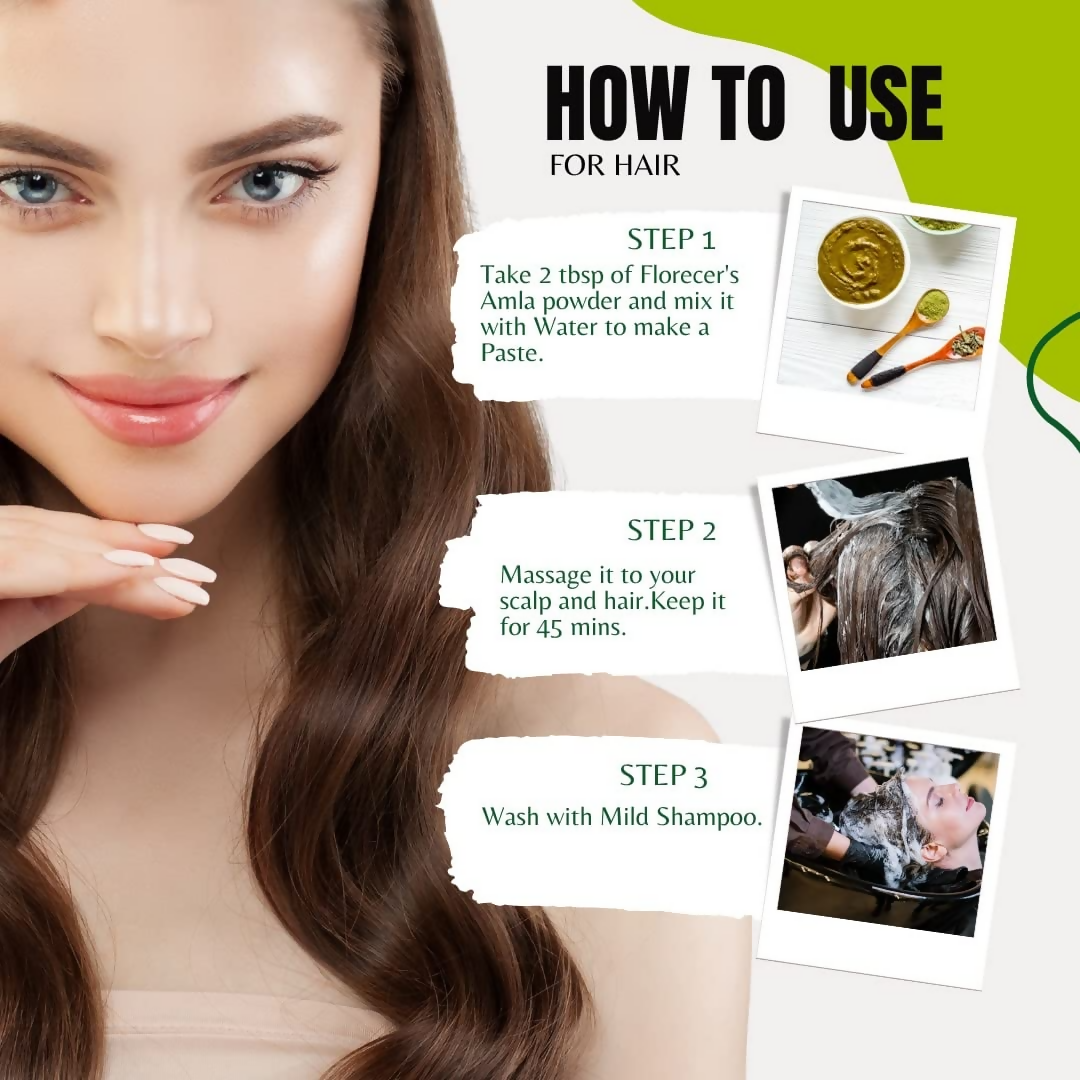 Florecer Amla Powder For Hair | Grocsy