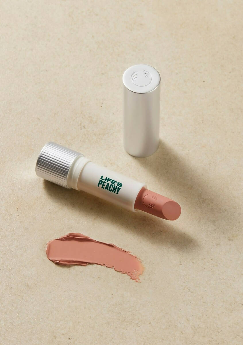 The Body Shop Peptalk Lipstick Bullet Refill- Life's Peachy | Grocsy