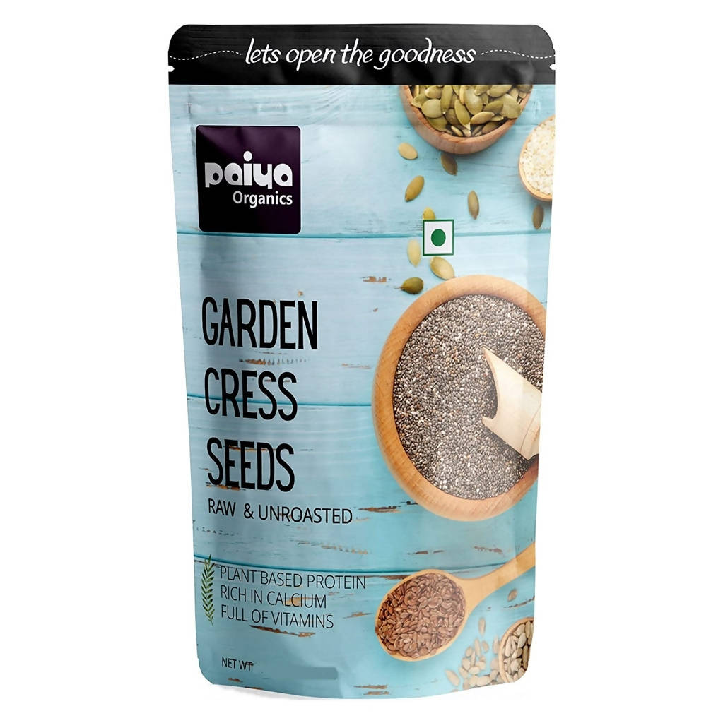 Paiya Organics Garden Cress Seeds Raw & Unroasted | Grocsy