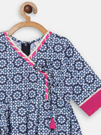 Ahalyaa Multi Crepe Printed Kids Kurta Sharara Set With Dupatta For Girls | Grocsy