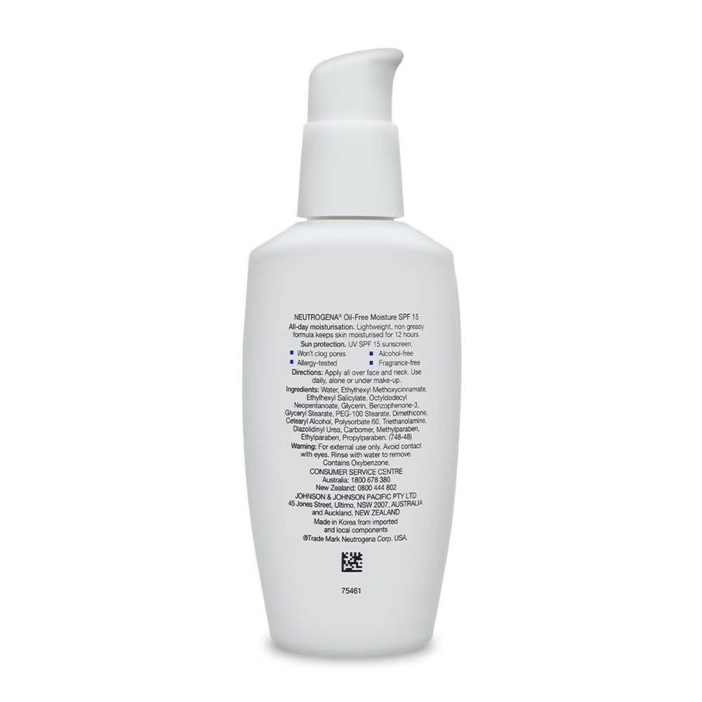 Neutrogena Oil-Free Moisture SPF 15 | Grocsy