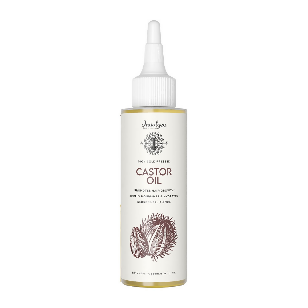Indulgeo Essentials Cold Pressed Castor Oil For Hair Growth | Grocsy