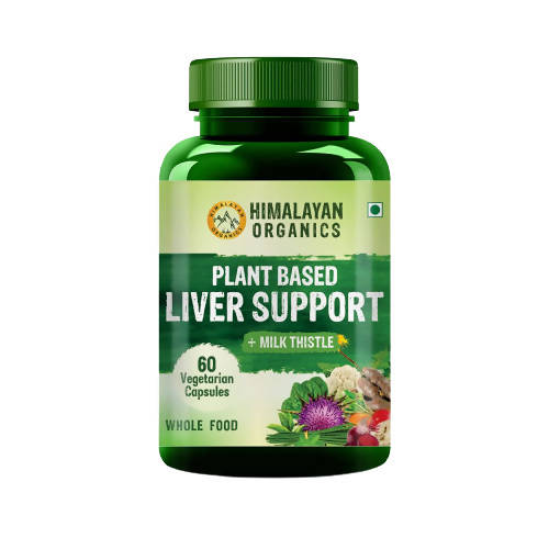 Himalayan Organics Plant Based Liver Support + Milk Thistle Vegetarian Capsules | Grocsy