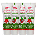 Babyorgano 100% Ayurvedic Herbal Kids Toothpaste - Strawberry Flavor | Grocsy