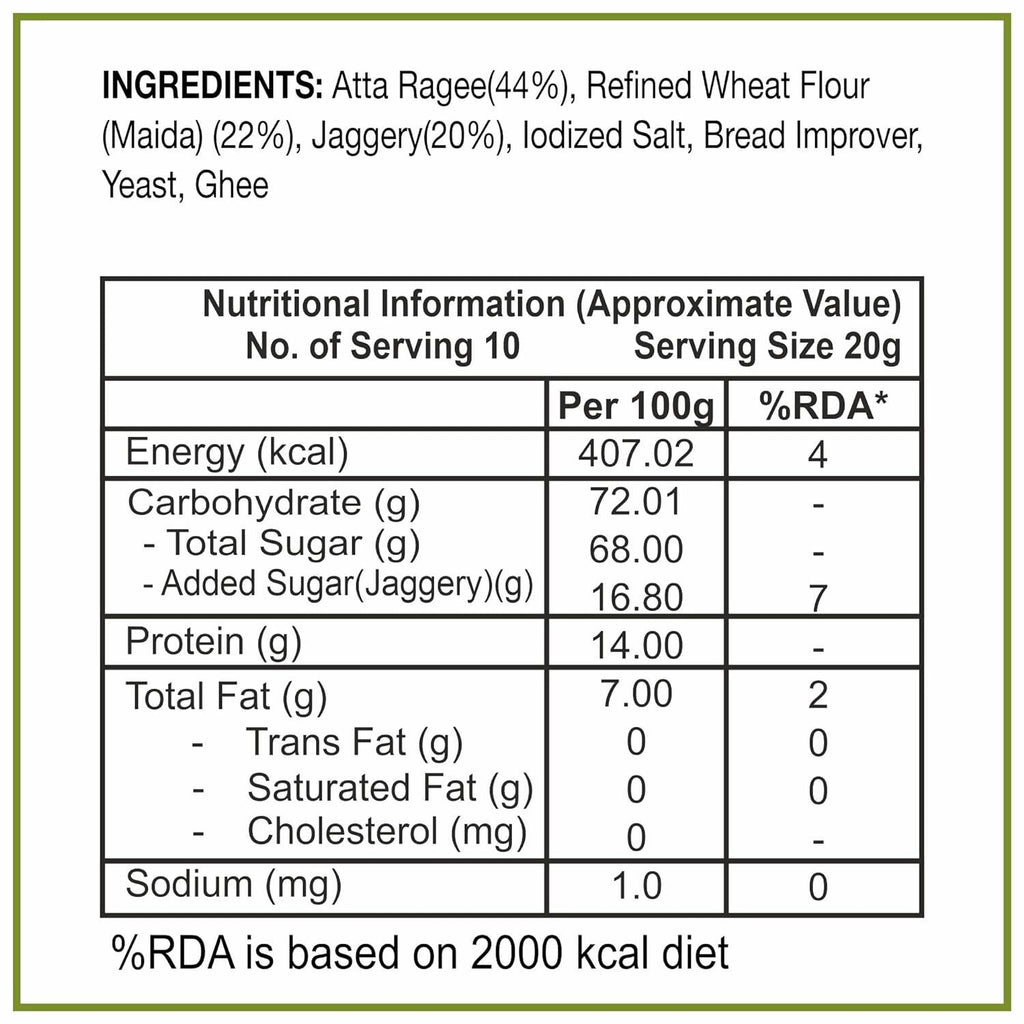 Dhampur Green Gur Ragi Rusk