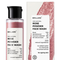 Brillare 100% Natural Rose Powder Face Wash With Anti Ageing Skin Sandalwood & Coconut | Grocsy