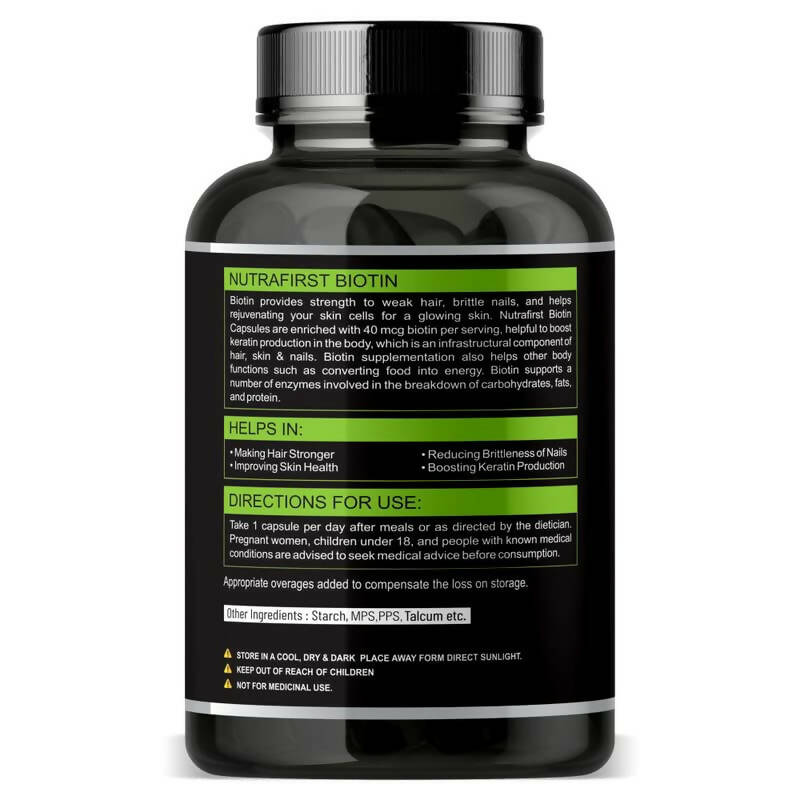 Nutrafirst Biotin Capsules | Grocsy