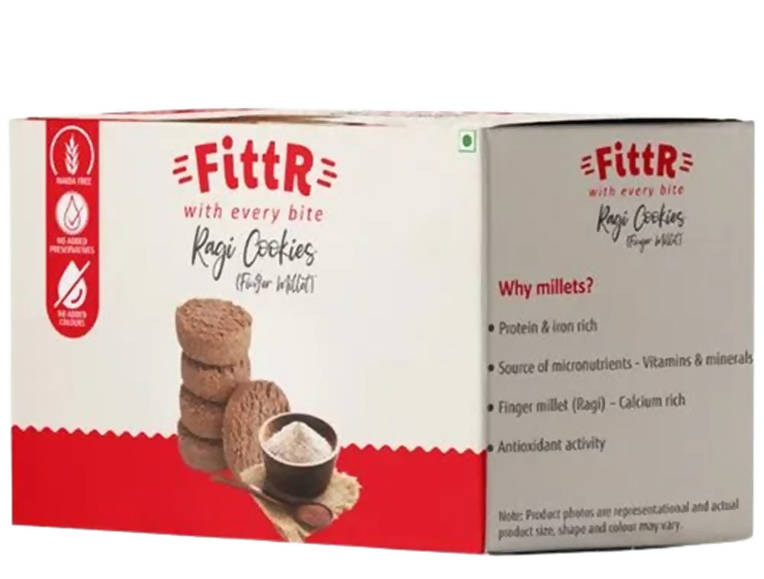 FittR biTes Ragi (Finger Millet) Cookies | Grocsy