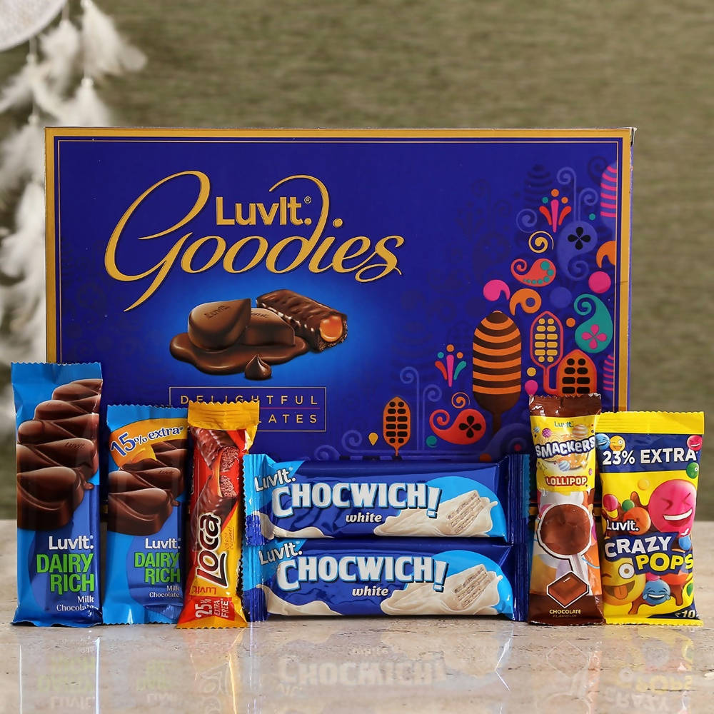 Designer Rakhis and LuvIt Chocolate Box | Grocsy