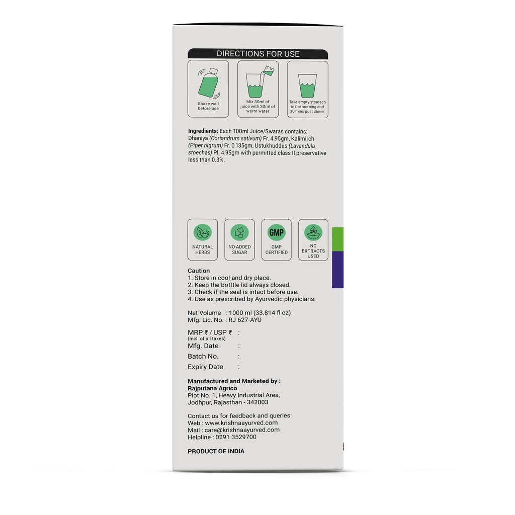 Krishna'S Herbal & Ayurveda Migrofix Juice | Grocsy