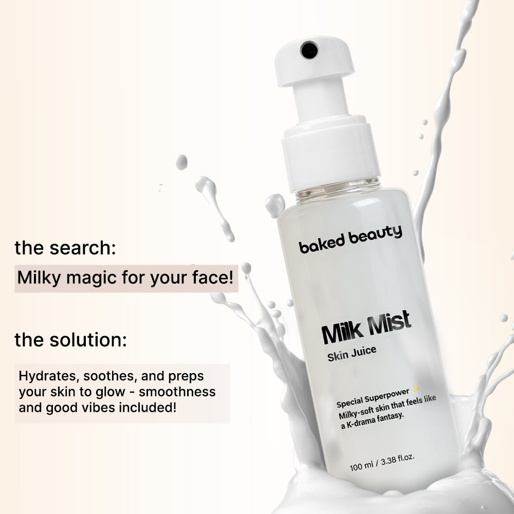 Baked Beauty Milk Mist Skin Juice - Milky Moisturising Toner | Grocsy