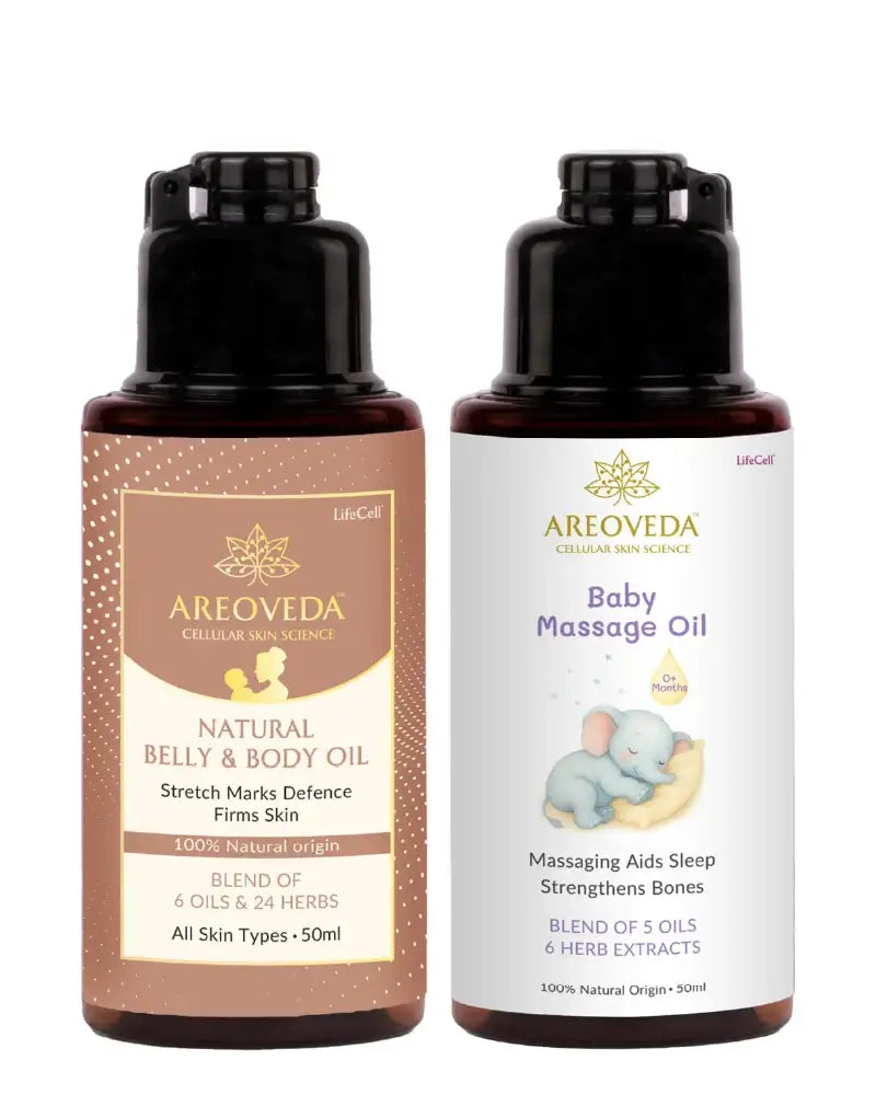 AreoVeda Mini Mom and Baby Oil Combo | Grocsy