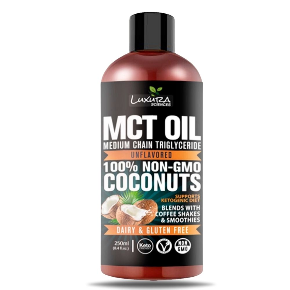 Luxura Sciences MCT Oil Organic for Weight and Energy Management | Grocsy