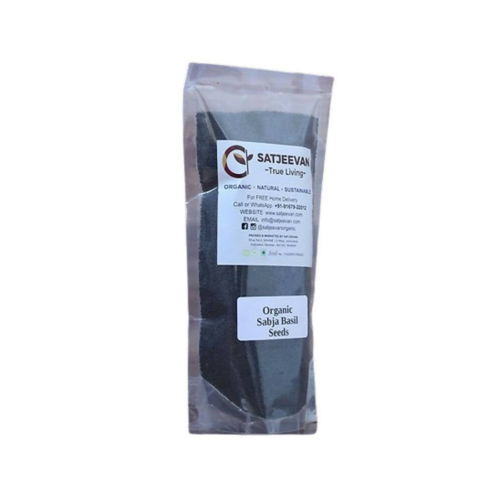 Satjeevan Organic Sabja Basil Seeds | Grocsy