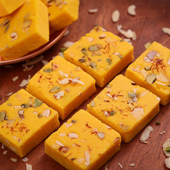 Mithaiwala Kesar Dry Fruit Burfi | Grocsy