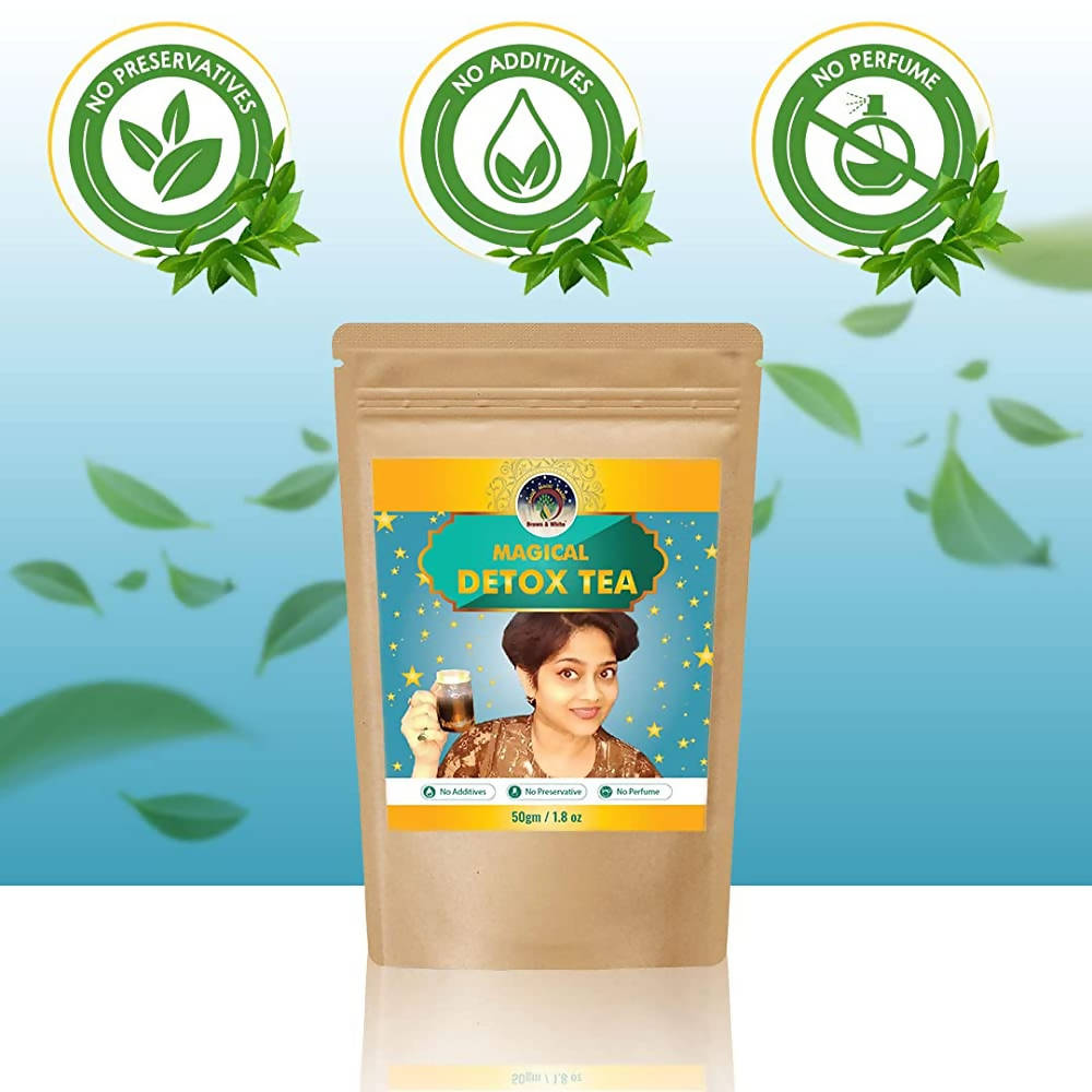Brown & White Magical Detox Tea | Grocsy