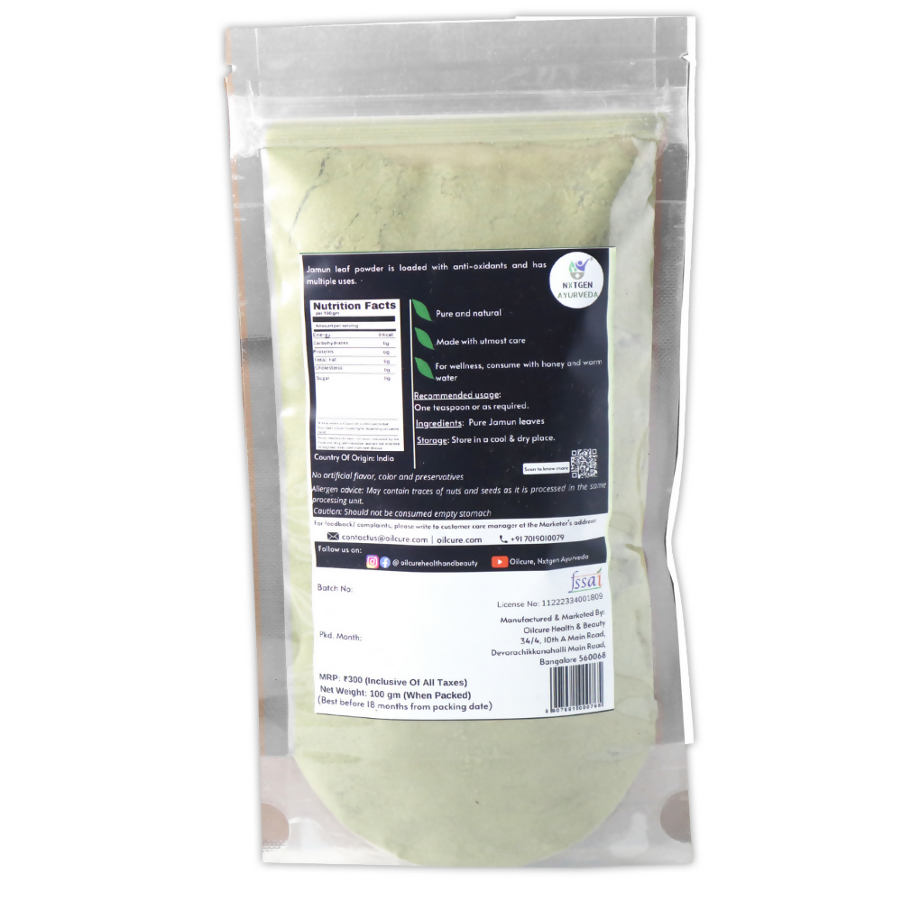 Nxtgen Ayurveda Jamun Leaves Powder | Grocsy