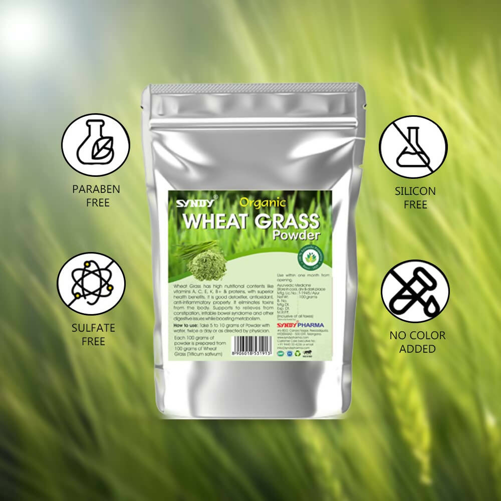 Syndy Pharma Organic Wheat Grass Powder | Grocsy