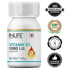 Inlife Vitamin D3 1000 IU Capsules | Grocsy