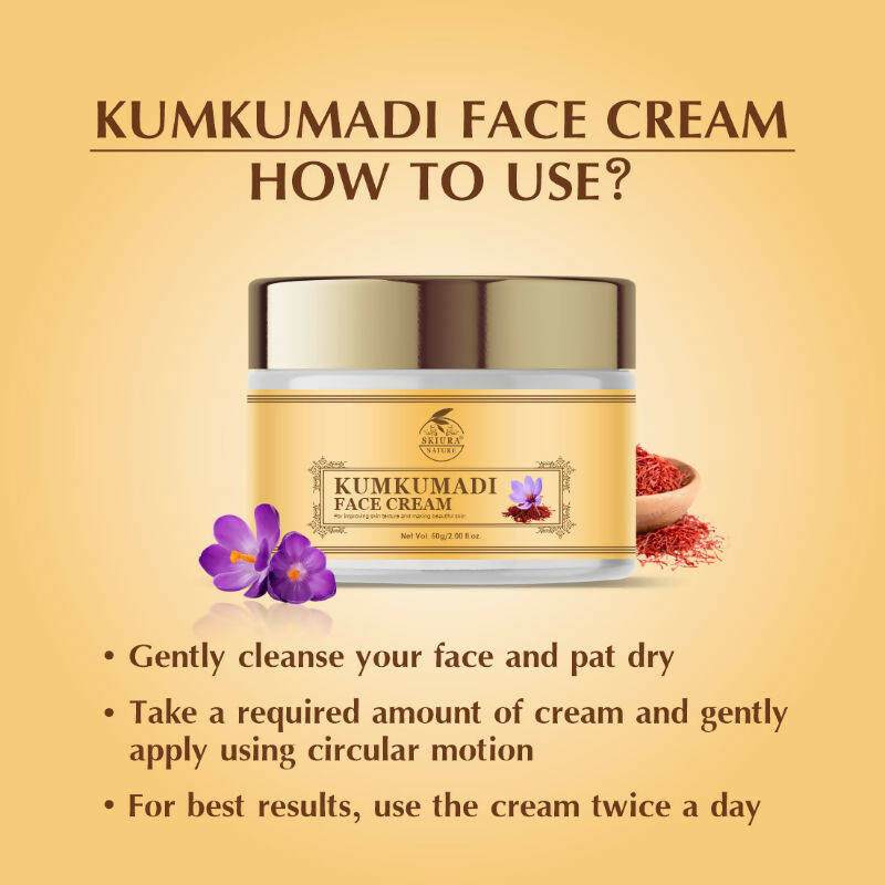 Skiura Nature Kumkumadi Saffron Face Cream | Grocsy