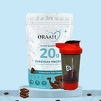 Oraah Plant Based Protein Powder Chocolate Flavor With Shaker | Grocsy