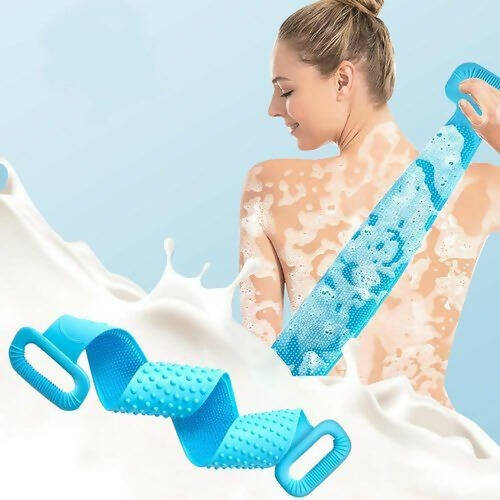 Favon Silicon Soft Cleaning Body Bath Belt Scrubber for Cleansing and Dead Skin Removal | Grocsy