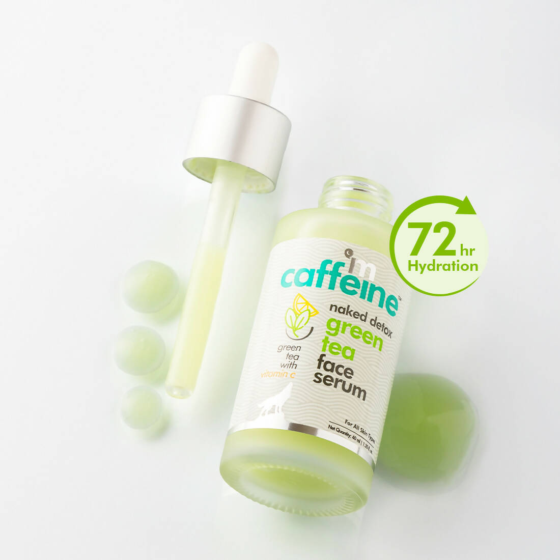 mCaffeine Vitamin C & Green Tea Face Serum with Hyaluronic Acid | Grocsy