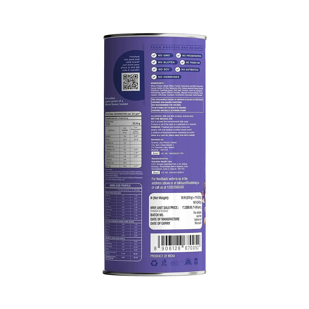 Foodstrong Daily Protein - Almond Chocolate Flavor | Grocsy