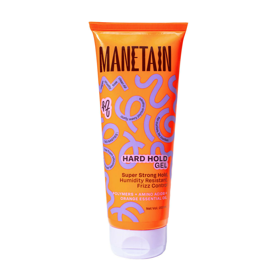 Manetain Hard Hold Gel For Curly & Wavy Hair | Grocsy