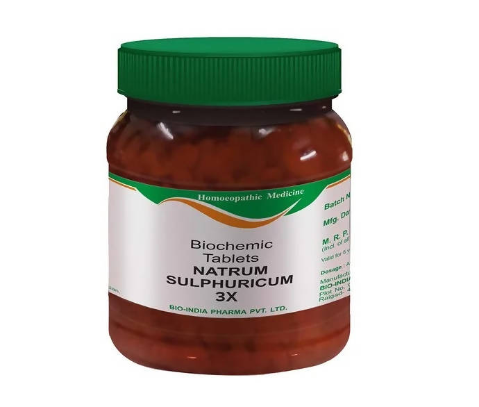 Bio India Homeopathy Natrum Sulphuricum Biochemic Tablets | Grocsy