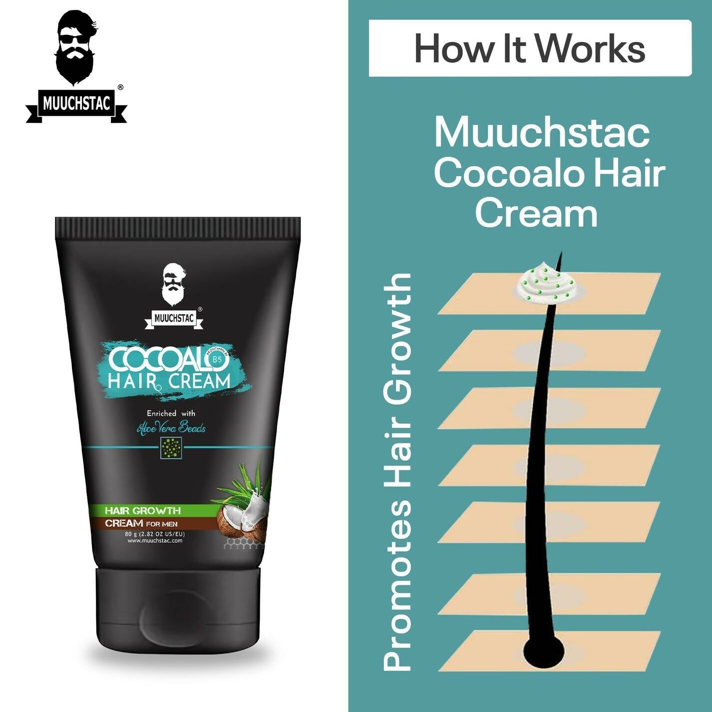 Muuchstac Cocoalo Hair Cream For Men | Grocsy