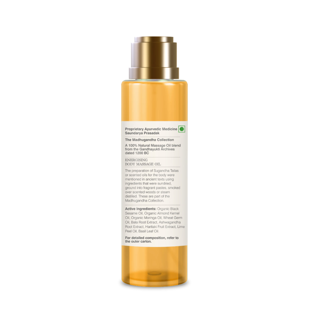 Forest Essentials Body Massage Oil Sweet Lime & Basil | Grocsy
